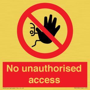 No unauthorised access